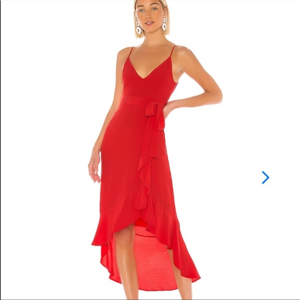 Lovers + Friends Red Midi Dress